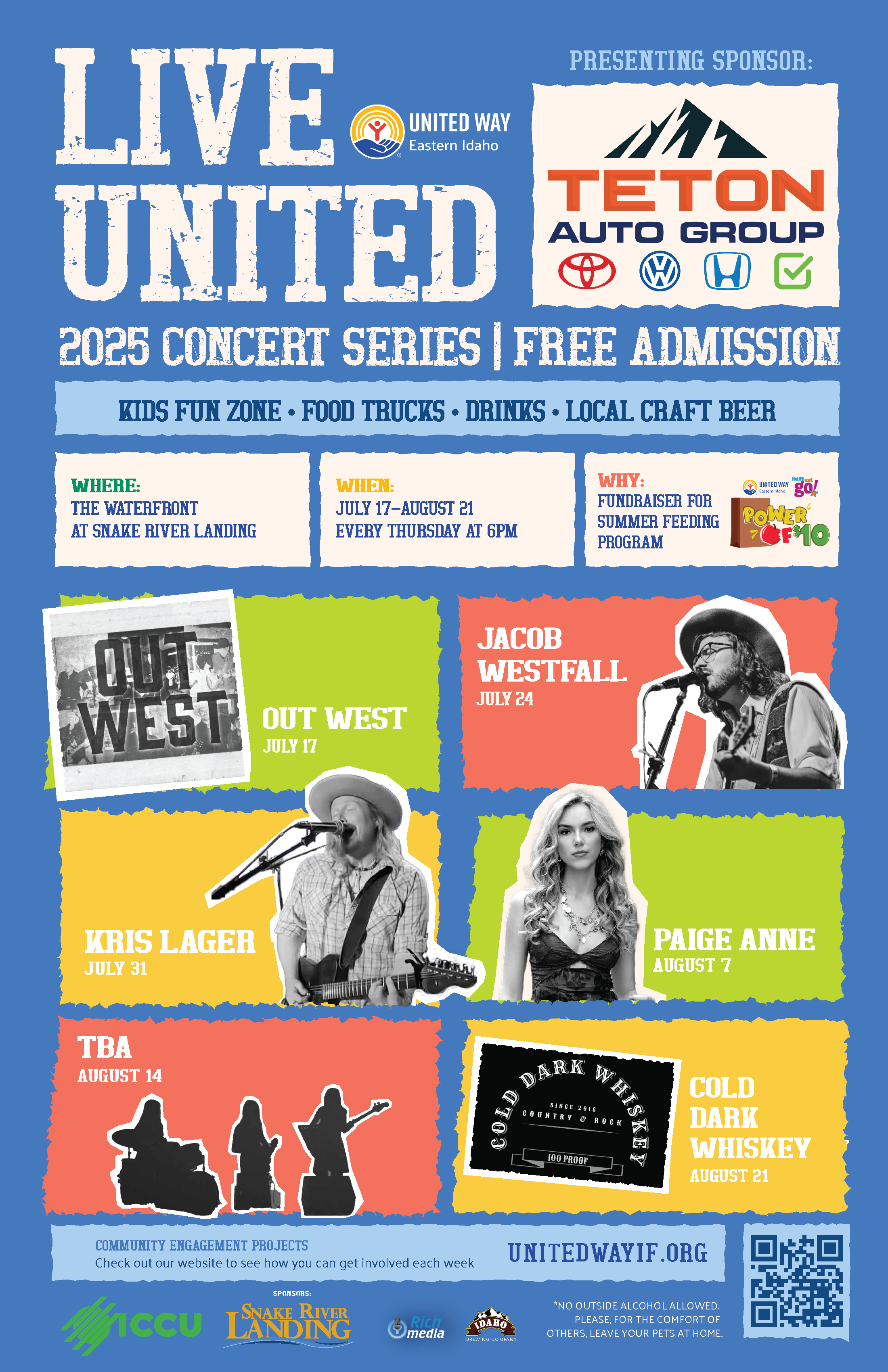 2025 LIVE United Summer Concert Series poster