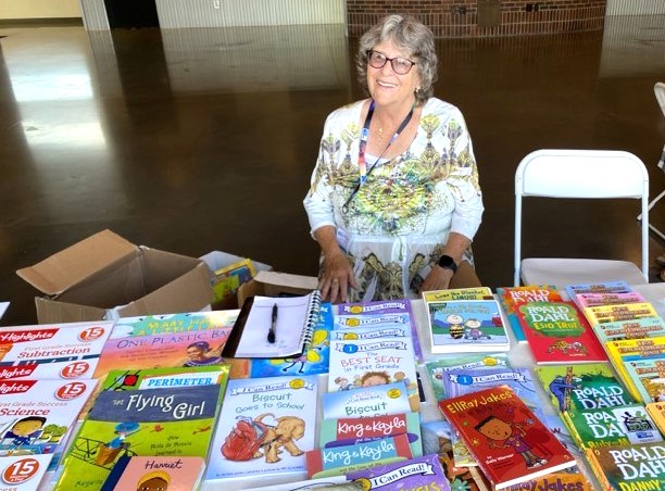 Distributing Books at an event