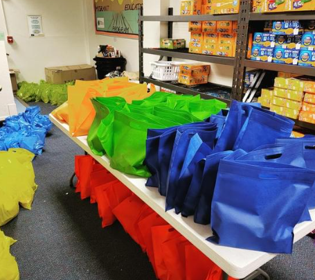 bags full of food